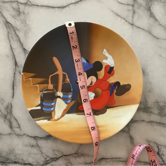 Knowles Disney Vintage PorcelainPlate Fantasia The Mischievous Apprentice Mickey - Picture 3 of 7